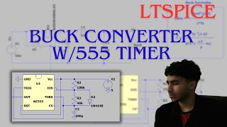 Buck converter simulation ft 555 timer [upl. by Lateh]