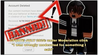 HOW TO APPEAL A TERMINATED ROBLOX ACCOUNT A StepbyStep Guide [upl. by Sasnak]