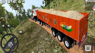 TATA signa trailer truck off road materials transport driving [upl. by Amathist]