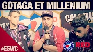 ESWC COD  Gotaga et Millenium en interview avec RED BY SFR [upl. by Eeraj]