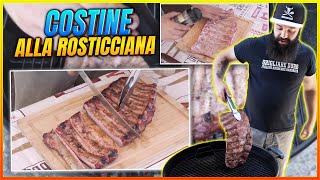 Costine alla Rosticciana  BBQ Ribs allItaliana  Grigliare Duro [upl. by Lan436]