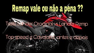 Teste Yamaha Lander Remap vs Lander Original  Top Speed [upl. by Lenrad]