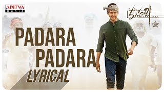 Padara Padara Lyrical  Maharshi Songs  MaheshBabu PoojaHegde  VamshiPaidipally [upl. by Nnahgaem64]