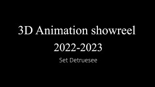 Showreel Animation3D 20222023 [upl. by Kobylak]