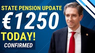 STATE PENSION UPDATE  DSP CONFIRMED THE INCREASE OF €1250 FOR IRISH SENIORS  TODAY [upl. by Sauder458]