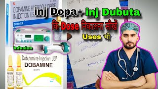 InjDopa dubuta ki dose calculation  inj dopa dubuta ki infusion dose  emergency injection dose [upl. by Adrahc]