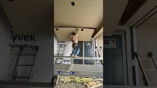 How to install 4x8 SMARTSIDE ceiling by yourself trimer [upl. by Rehpotsrhc]