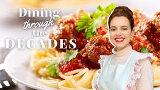 How to make 1950’s Spaghetti and Meatballs  Dining Through The Decades Episode 2 [upl. by Akienahs120]