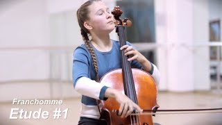 Auguste Franchomme 12 Etudes for Cello Op35 Etude No1 [upl. by Asenav]