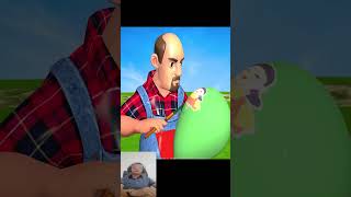 Scary Teacher 3D Challenge Paint color Balloons Mask Nice or Error With Tani vs 2 Neighbors shorts [upl. by Ralli]