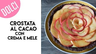 Crostata al cacao con crema e mele [upl. by Mafalda638]