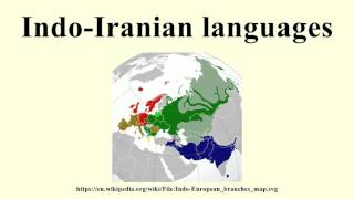 IndoIranian languages [upl. by Iroj]