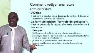 La Lettre administrative Déroulement [upl. by Eecart]