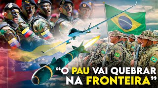 Brasil envia DRONE com MÍSSEIS para a fronteira Felipe Dideus [upl. by Rol]