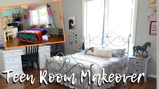 TWEEN TO TEEN BUDGET BEDROOM MAKEOVER  FOR LESS THAN 50 [upl. by Tam]