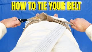 How to Tie Your Jiu Jitsu Belt POV [upl. by Murrah]