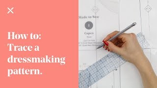 How To Trace a Dressmaking Pattern [upl. by Nhguaval]