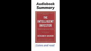 The Intelligent Investor by Benjamin Graham  Audiobook Summary [upl. by Kenrick]