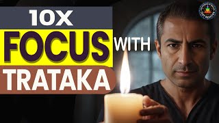 Trataka Meditation to improve eyesight amp build focus  10 minutes Candle Gazing [upl. by Ayama975]