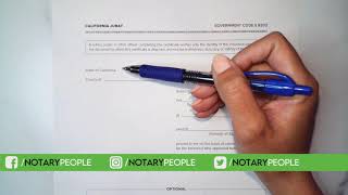 How To Fill Out A Jurat  NotaryPeople [upl. by Rojas596]