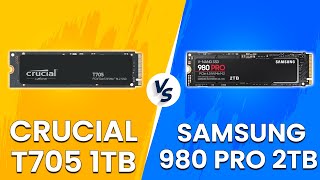 Crucial T705 1TB vs Samsung 980 PRO 2TB  Which SSD Should You Buy What Is The Difference [upl. by Aicnerolf]