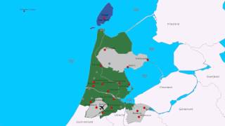 Topografie Provincie NoordHolland [upl. by Narat]