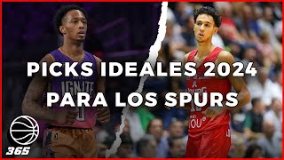 Posibles picks para los San Antonio Spurs en el draft NBA 2024  BASKET 365 [upl. by Forrest]