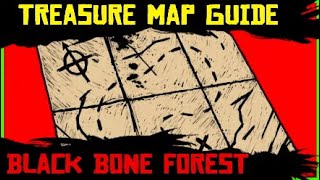 Black Bone Forest Treasure Map Guide Locations  RDR2 online Red Dead Redemption 2 [upl. by Whiffen]