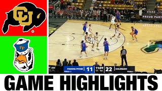 Colorado vs PomonaPitzer Highlights Exhibition  NCAA Mens Basketball  2024 College Basketball [upl. by Ramma297]