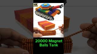 Asmr  Build 20000 magnet balls Tank tank magnetictank asmr magnet magnetball shorts yt [upl. by Wilkins]