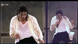 4KMichael Jacksonblack or whitewith lyricslive at munich history world tour 1997 [upl. by Adnot]