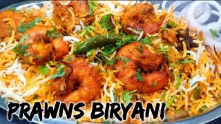 Prawns Biryani Recipe  Jhinga Biryani  Shrimps Recipe [upl. by Adnorat]