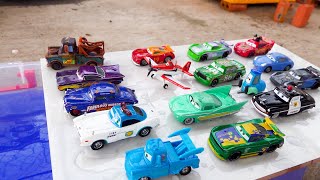 Lightning Mcqueen Toys Tow Mater HJ Hollis Eric Braker Danny Schwavez Doc Hudson  Bi Gunny [upl. by Znarf181]