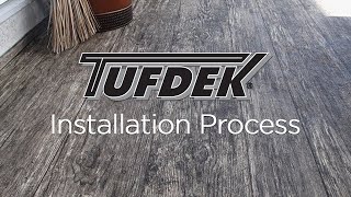 Tufdek™ Waterproof Vinyl Decking  Installation Process [upl. by Nannaihr]