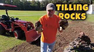 Fall Tilling with the Kubota B2601 and Land Pride RGA 1258 Forward vs reverse rotation tiller 170 [upl. by Auka]