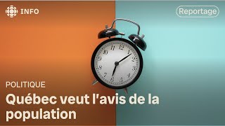 La fin du changement d’heure au Québec [upl. by Arimihc]