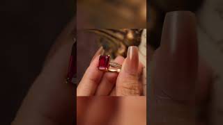 The emerald cut ruby ring jewelrymaker jewelrydesigner customjewelry bespokering customring [upl. by Liek]