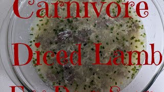 Carnivore Diced Lamb Egg Drop Soup Easy and Quick [upl. by Landahl]