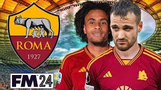 RICOSTRUISCO COMPLETAMENTE LA ROMA PIENA DI DEBITI  FOOTBALL MANAGER 2024 REBUILD [upl. by Sinai537]