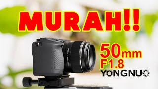 MURAH YongNuo 50mm F18 s DA DSM II  Review Lensa Bokeh Sony a6400 a6500 a6600 a6700 ZV E10 FX30 [upl. by Jowett860]