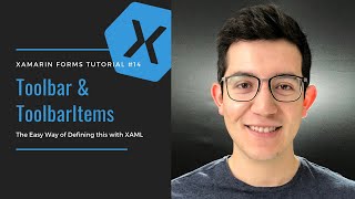 Toolbar and ToolbarItems in Xamarin Forms  The Easy Way [upl. by Ydnirb]