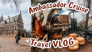 Ambassador Ambition British Isles Cruise  Day 2  Rotterdam  Cheese Tasting amp Exploring Gouda [upl. by Ruth444]