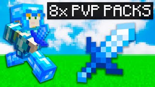 TOP 5 MCPE 8x PVP TEXTURE PACKS 119  FPS BOOST Minecraft Bedrock [upl. by Erica]