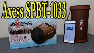 Axess SPBT1033 Bluetooth Speaker review [upl. by Aicilyhp]