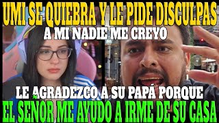 🔥UMI SE QUIEBR4 Y LE PIDE DISCULPAS A IWO🔥🔥 ESTOY MUY AGRADECIDA CON SU PAPÁ EL ME AYUDO MUCHO🔥🔥 [upl. by Brok]