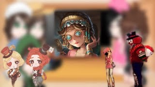 identity v react to survivors  Margaretha zelle 24 gacha club [upl. by Soren825]