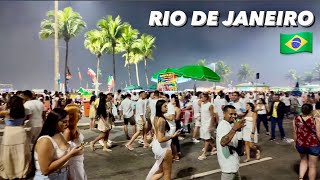 Rio De Janeiro 🇧🇷 REVEILLON 2024  New Year’s Celebration 🎆  Copacabana Brazil FULL TOUR [upl. by Llekcm]