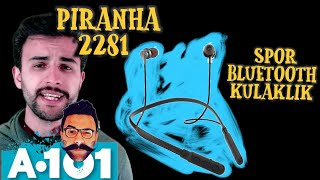 A101 PIRANHA 2281 SPOR BLUETOOTH KULAKLIK DETAYLI İLK BAKIŞ  PİNTİ AKTÜEL İNCELEME [upl. by Eihcir]