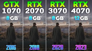 GTX 1070 vs RTX 2070 vs RTX 3070 vs RTX 4070  Test in 8 Games [upl. by Raney]