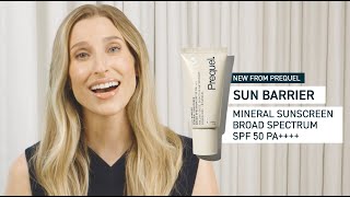 Introducing Prequels NEW Sun Barrier Mineral Sunscreen Broad Spectrum SPF 50  Dr Sam Ellis [upl. by Anwat]